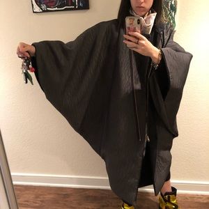 Reversible kimono coat